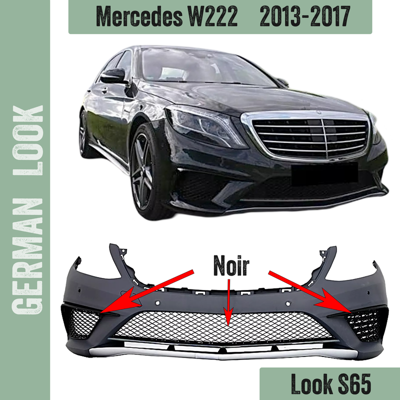 Parechocs avant look S65 AMG pour Mercedes classe S W222 / 2013-2017
