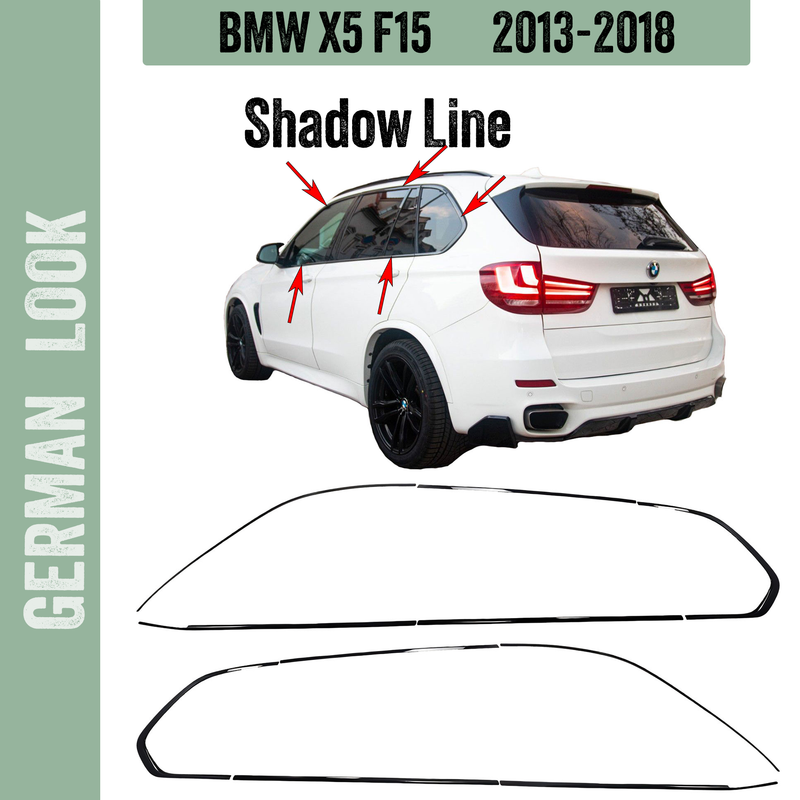 Jeu de garnitures Shadow Line noir pour BMW X5 F15 2013-2018