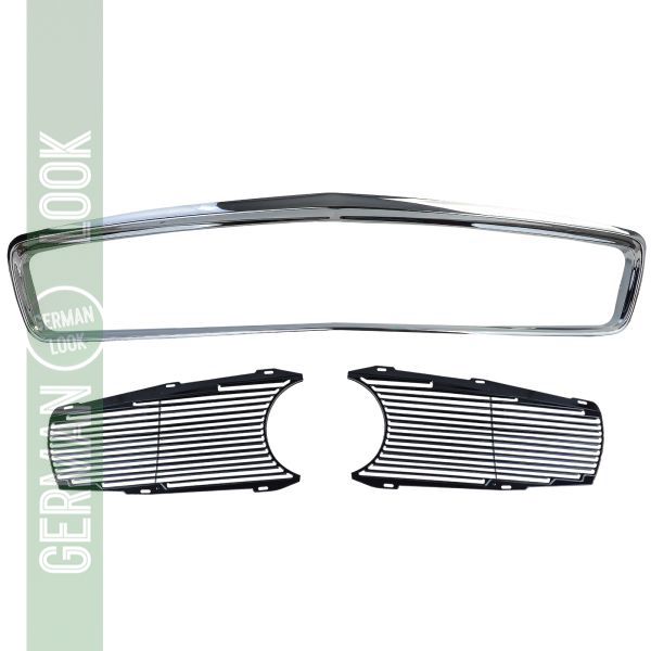 Calandre grille métal + cadre chromé sur mesure pour Mercedes SL Pagode W113