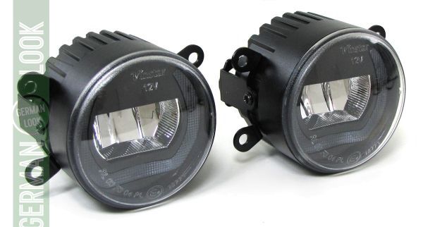 Phares antibrouillard LED en verre transparent avec feux de jour pour Opel Astra GH OPC Corsa D