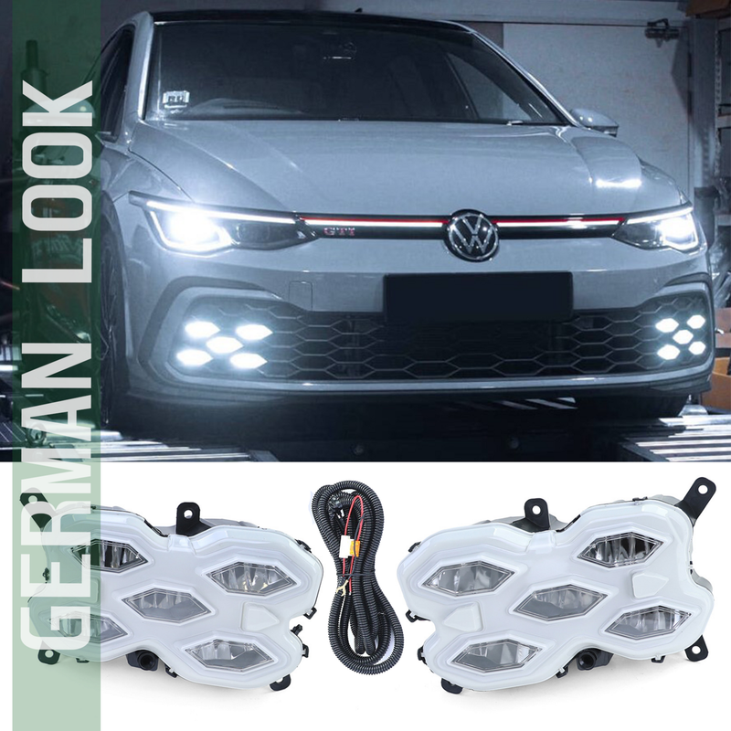 Antibrouillards LED pour VW Golf 8 GTI GTD GTE