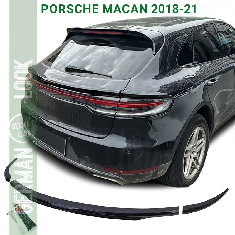 Becquet arrière performance lèvre noir brillant pour Porsche Macan 2018-21