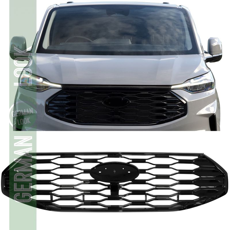 La calandre sport noire brillante convient au Ford Tourneo Transit Custom à partir de 2023
