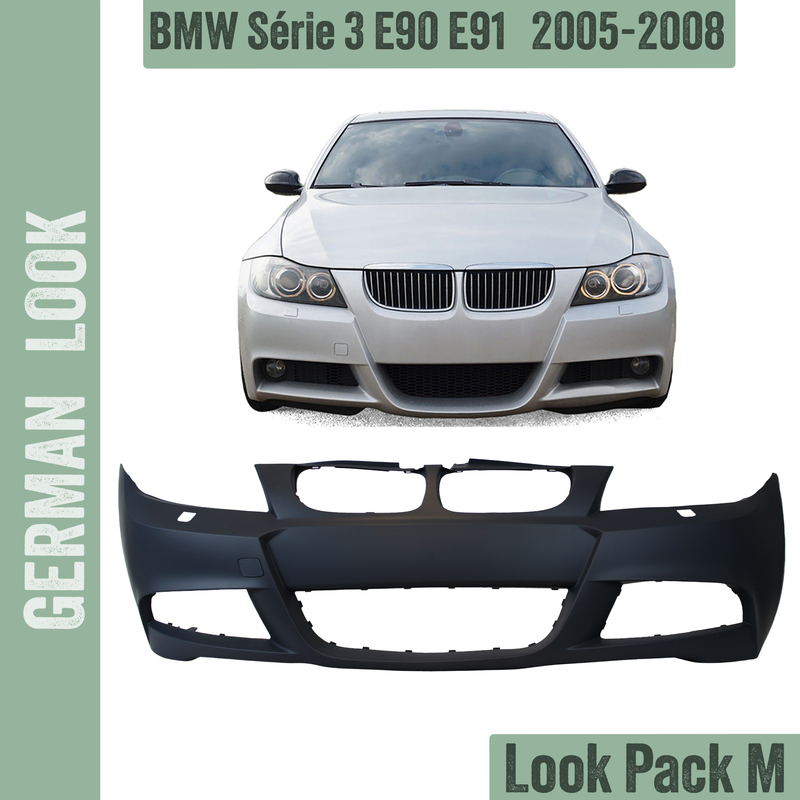 Pare-chocs avant Pack M pour BMW Série 3 E90 E91 berline touring 2005-2008