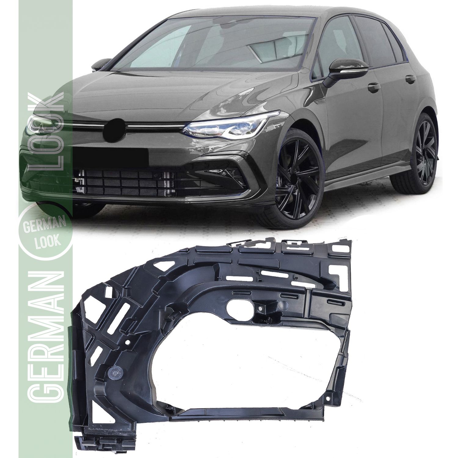 Support de pare-chocs droit pour VW Golf 8 GTI GTD R-Line 19-24