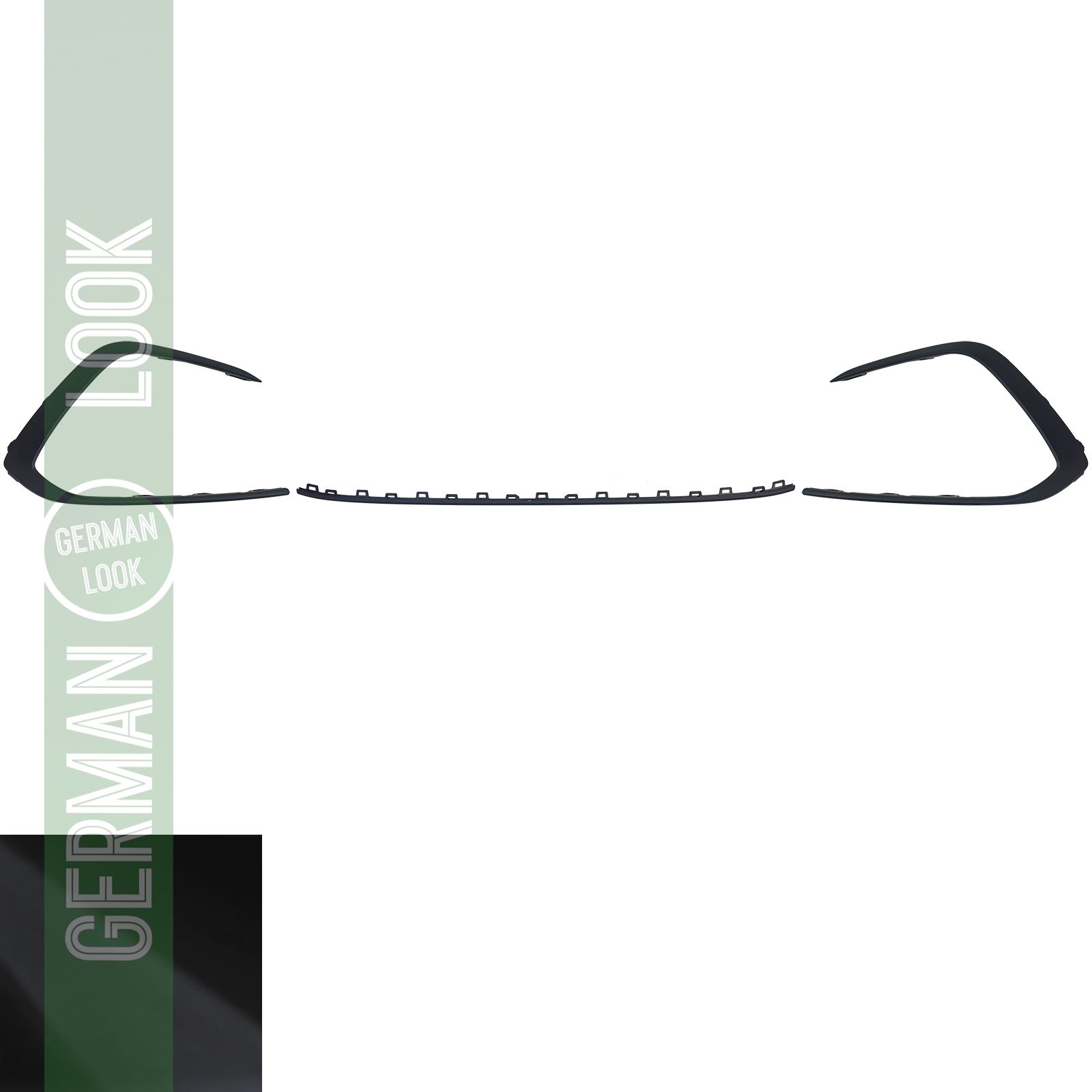 Ensemble de garnitures de pare-chocs 3 pièces mat pour VW Golf 8 GTI GTD R-Line 19-24