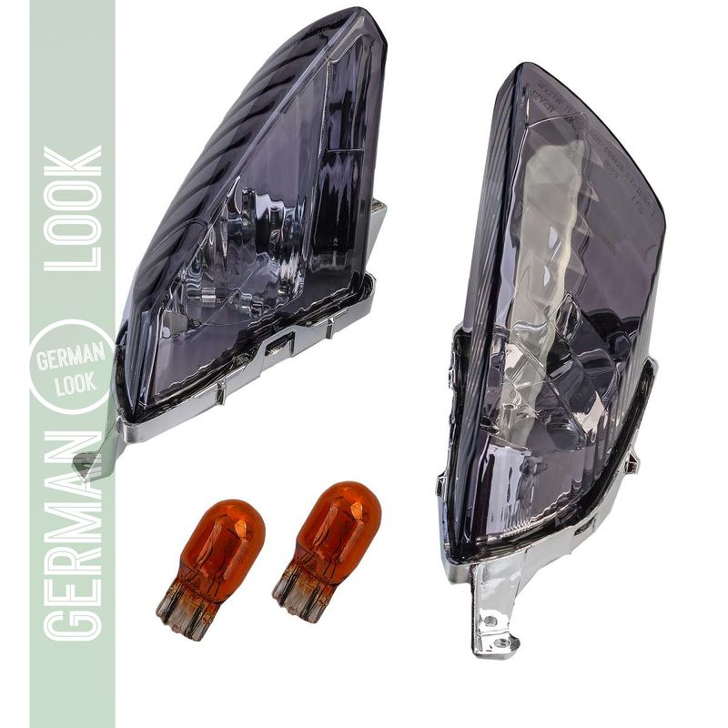 Paire de clignotants avant de moto fumés pour Honda VFR 800 VTEC RC46 2002-2013