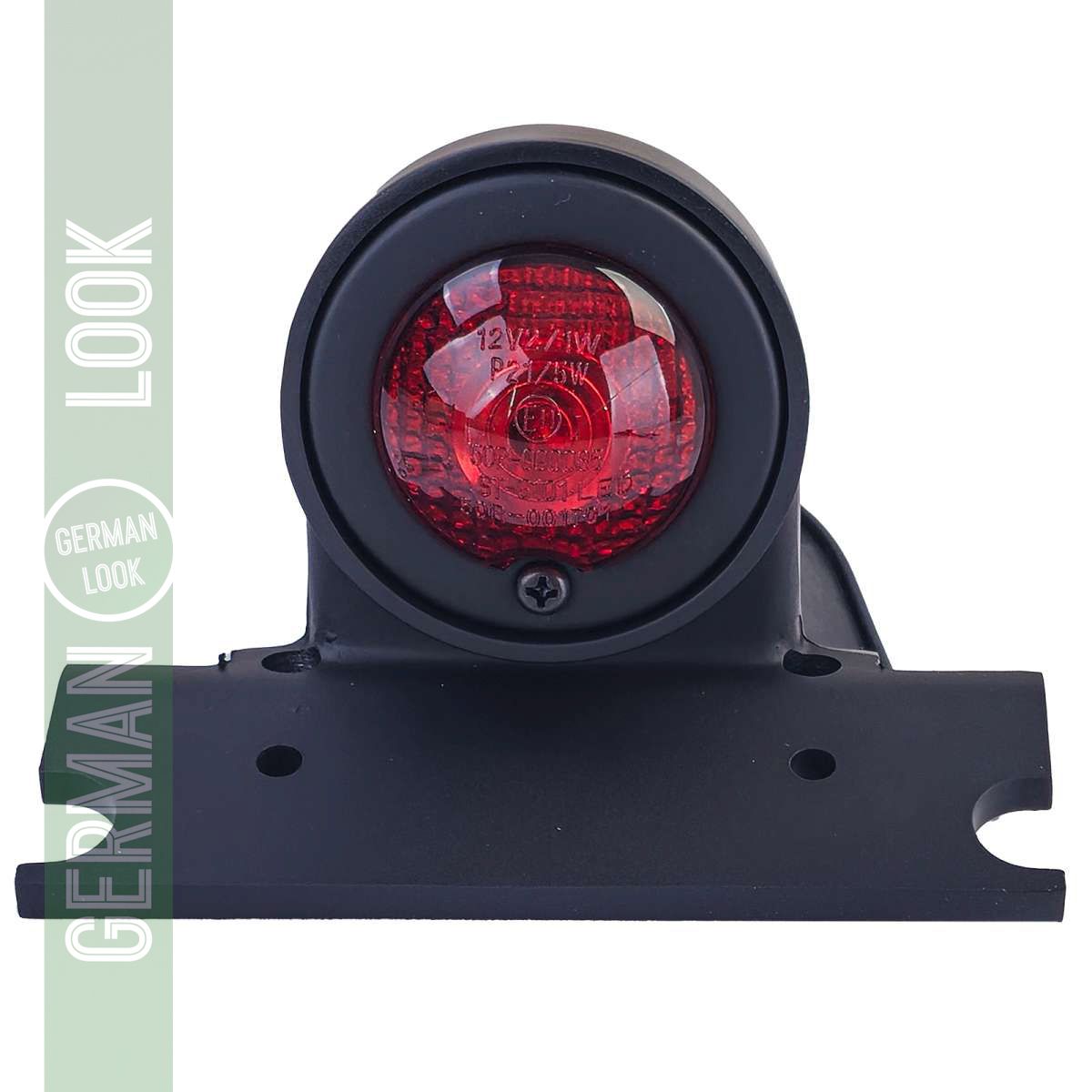 Feu arrière universel à LED Motorral Sparto noir rétro Harley Chopper