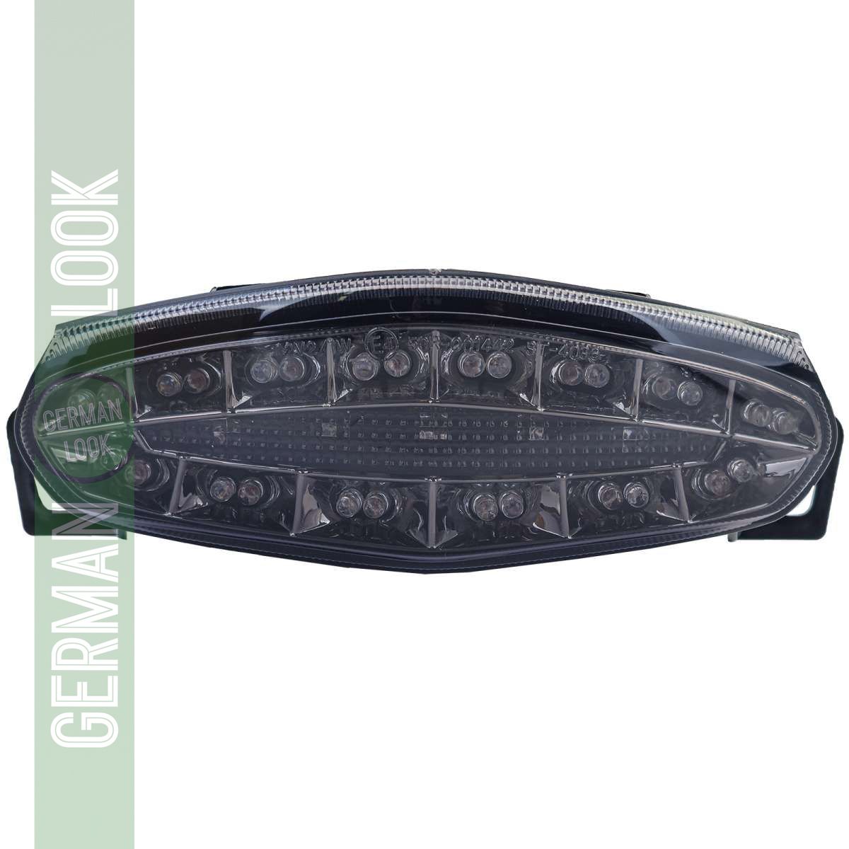 Feu arrière LED moto verre transparent noir pour Kawasaki 650 ER6 2009-2011