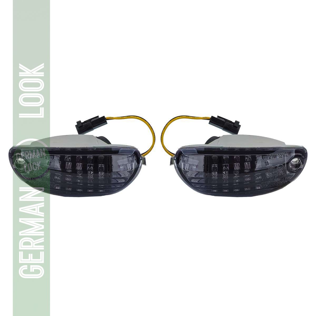 Clignotant avant à LED pour moto, noir fumé, pour Suzuki GSX R 1000 Bj. 2005-2018