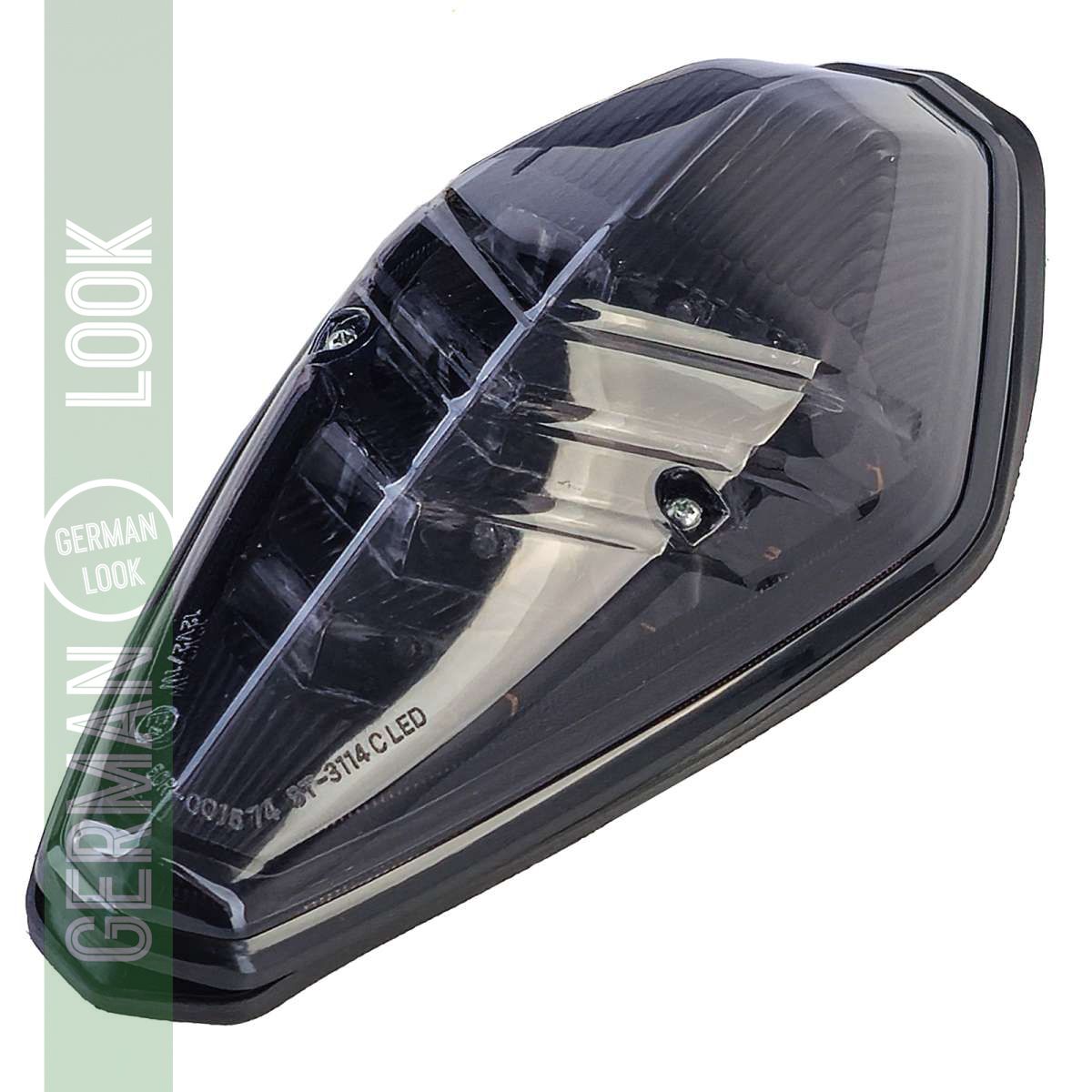 Feu arrière LED pour moto en verre transparent fumé pour Honda VTX 1300 1800 VT 750 02-08