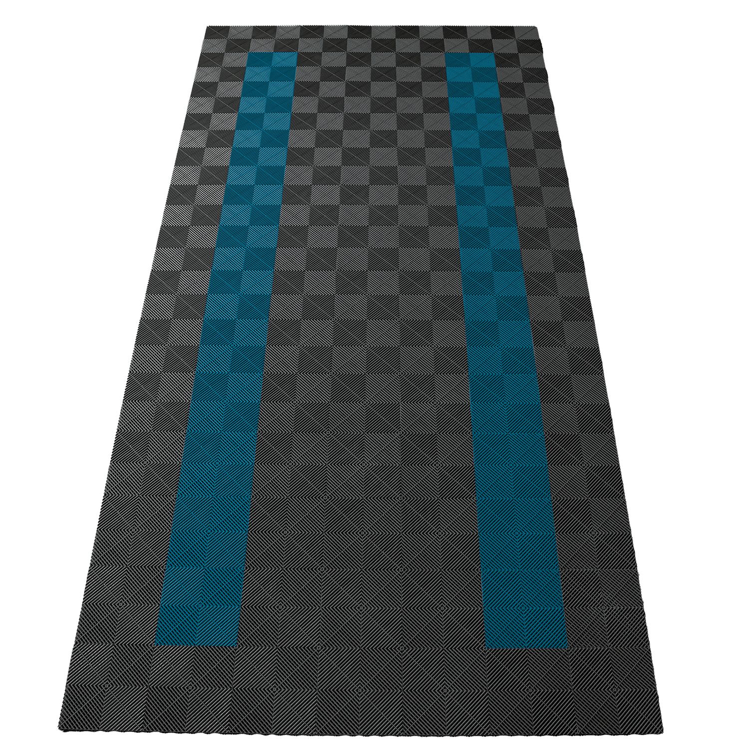 Dalles de sol  Performance pour garage 2,8 m x 5,6 m, gris bleu clair, lot de 4