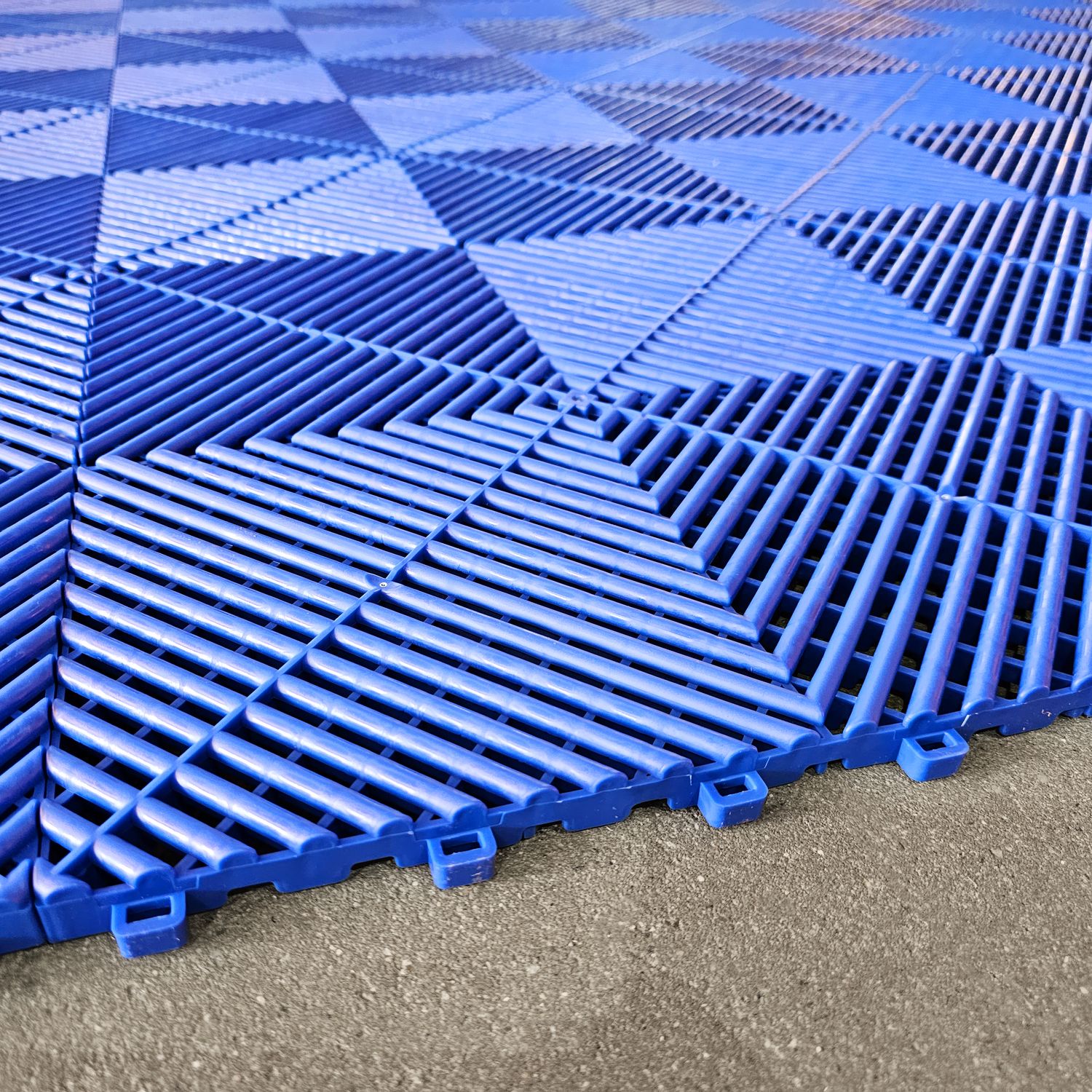 Carrelage de sol Performance pour garage, bleu, 40 x 40 cm