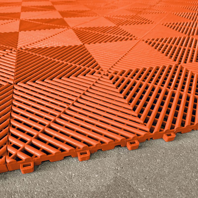 Carrelage de sol  Performance pour garage, orange, 40 x 40 cm