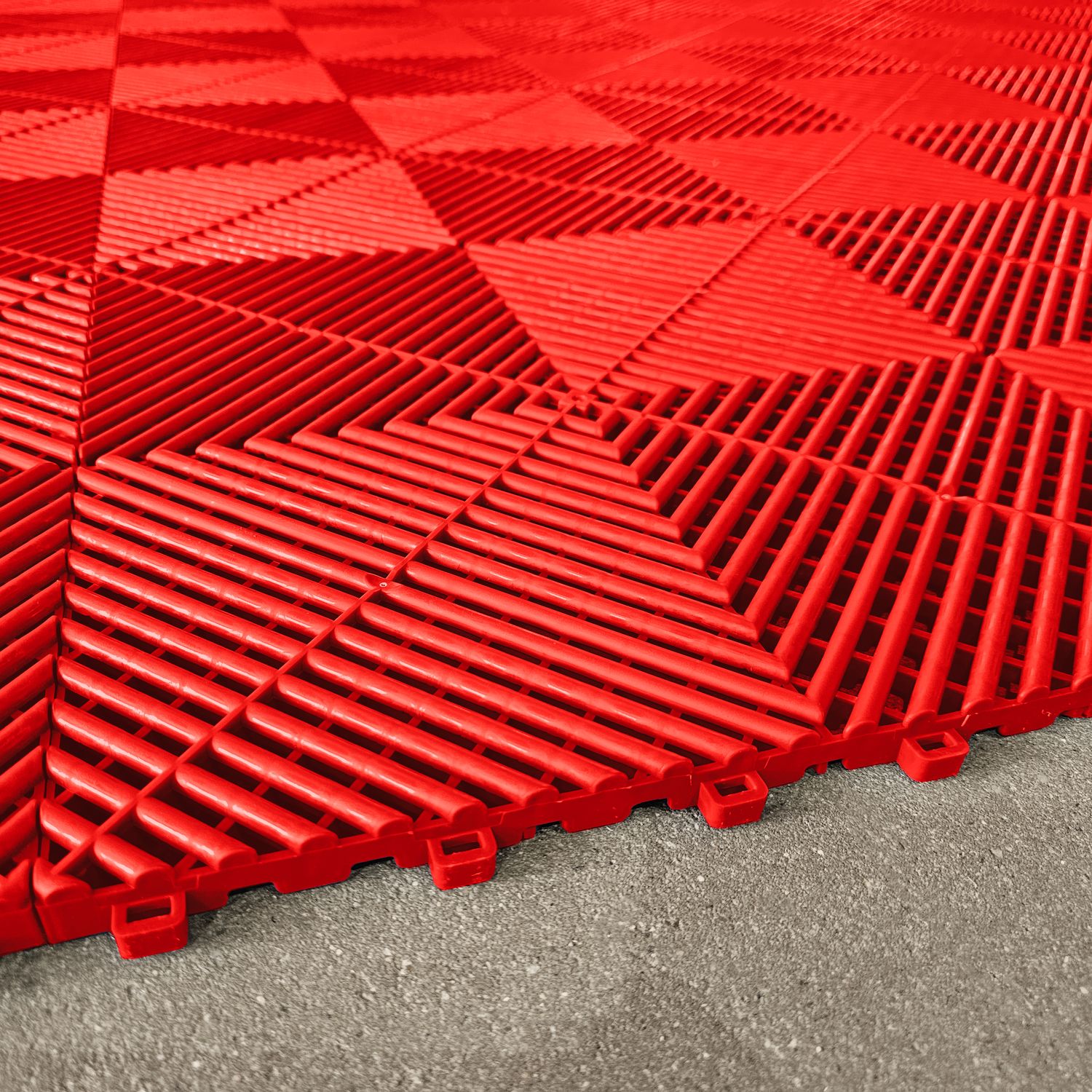 Carrelage de sol  Performance pour garage, rouge, 40 x 40 cm
