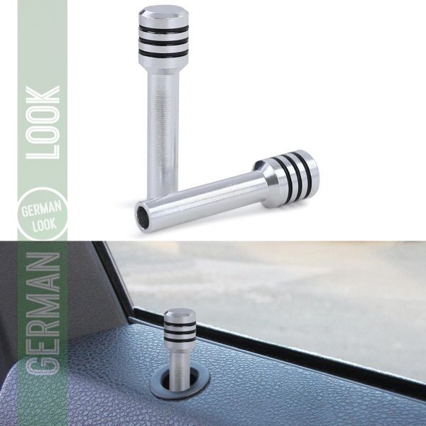 Paire de broches de porte en aluminium poli sur mesure pour BMW Série 3 E36 90-96 E30 83-90