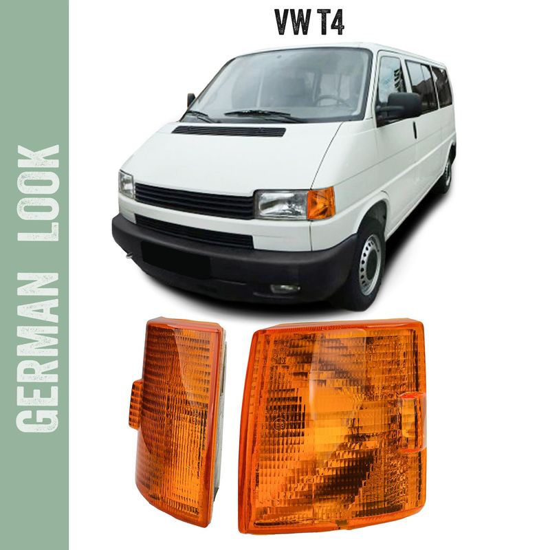 Piscas laranja, esquerdo e direito, para VW T4 Bus, camião de plataforma, transportador, 1990-2004