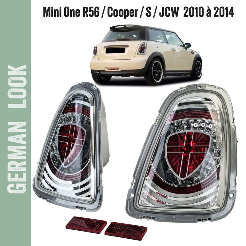 Feux arrière à LED chromés édition spéciale pour Mini One Cooper R56 2010-2014