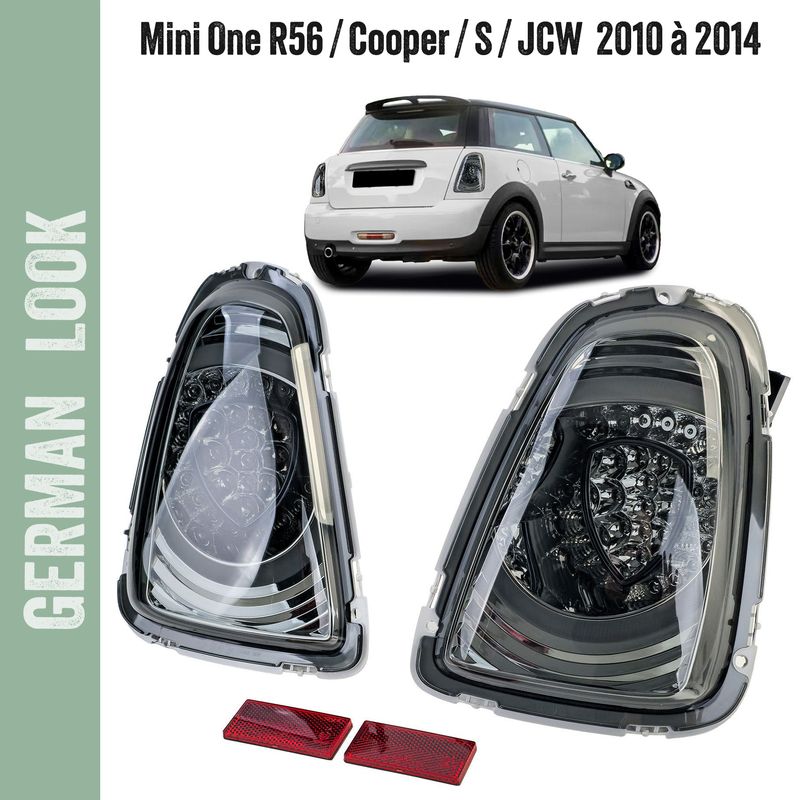 Feux arrière à LED Edition Black, finition fumée noire, pour Mini One Cooper R56 2010-2014