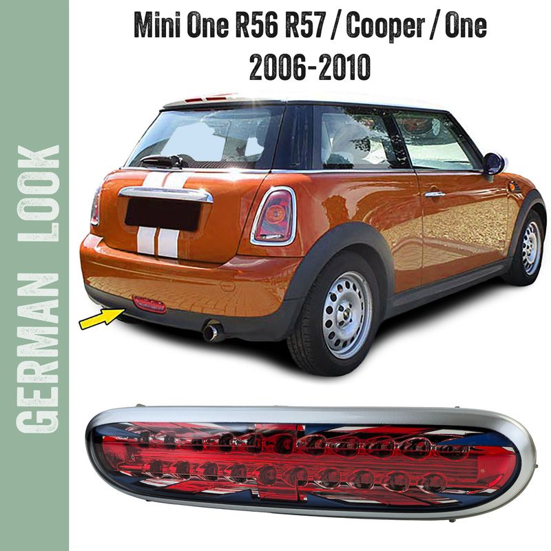 Feu antibrouillard arrière à LED rouge pour Mini R56 R57 Cabriolet One Cooper D 06-10