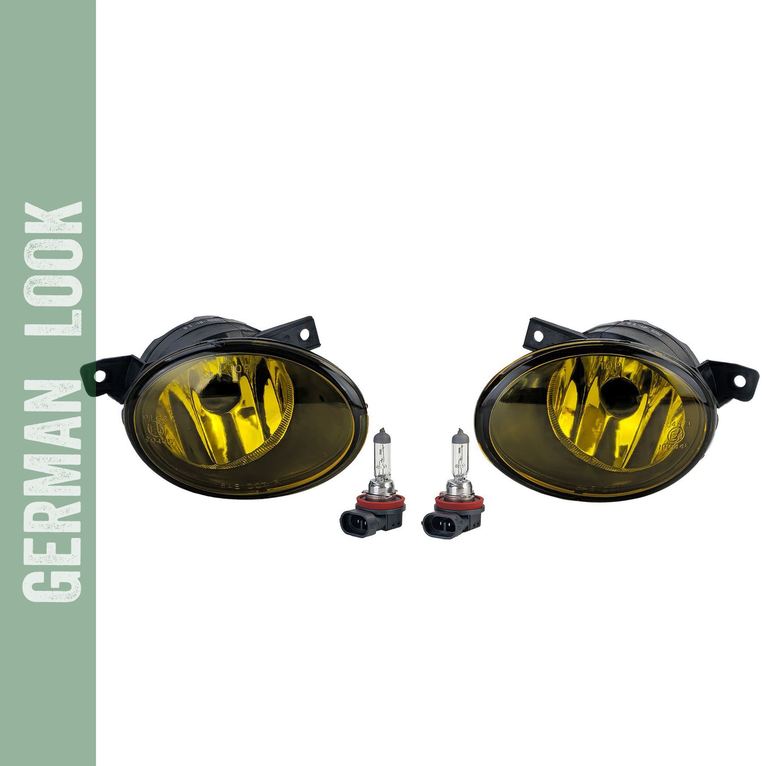 Phares antibrouillard jaunes pour VW T5 Bus Transporter Multivan Facelift 09-15