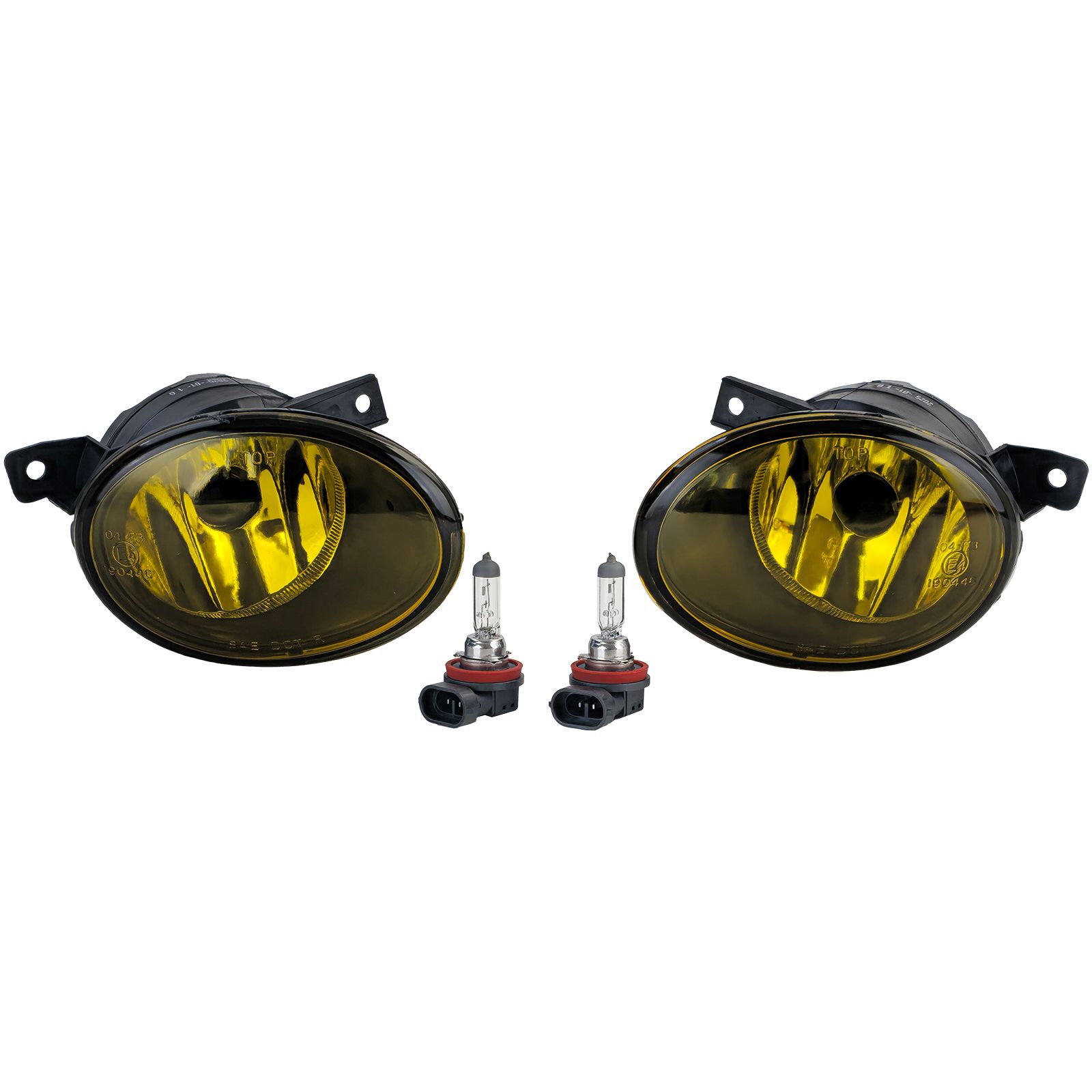 Phares antibrouillard jaunes pour VW T5 Bus Transporter Multivan Facelift 09-15