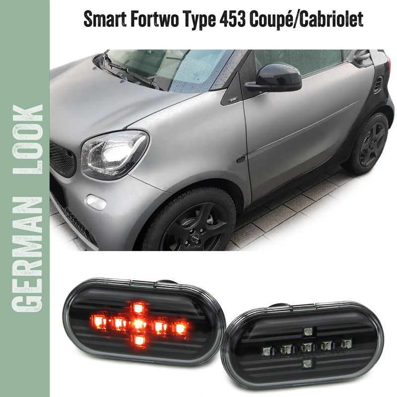 Paire de clignotants latéraux à LED pour Smart Fortwo 453 à partir de 2014