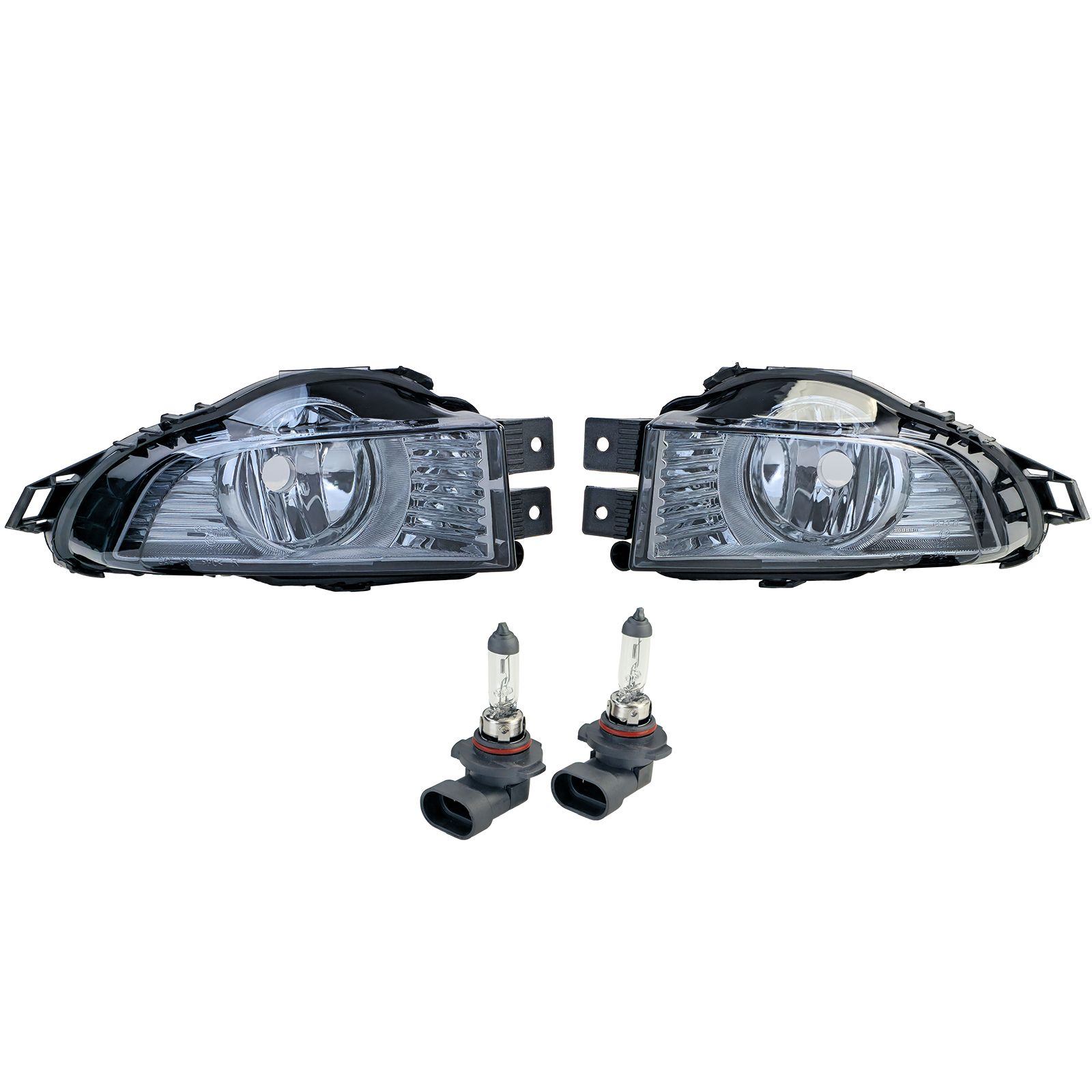 Phares antibrouillard en verre transparent teinte noire fumée pour Opel Insignia 08-13