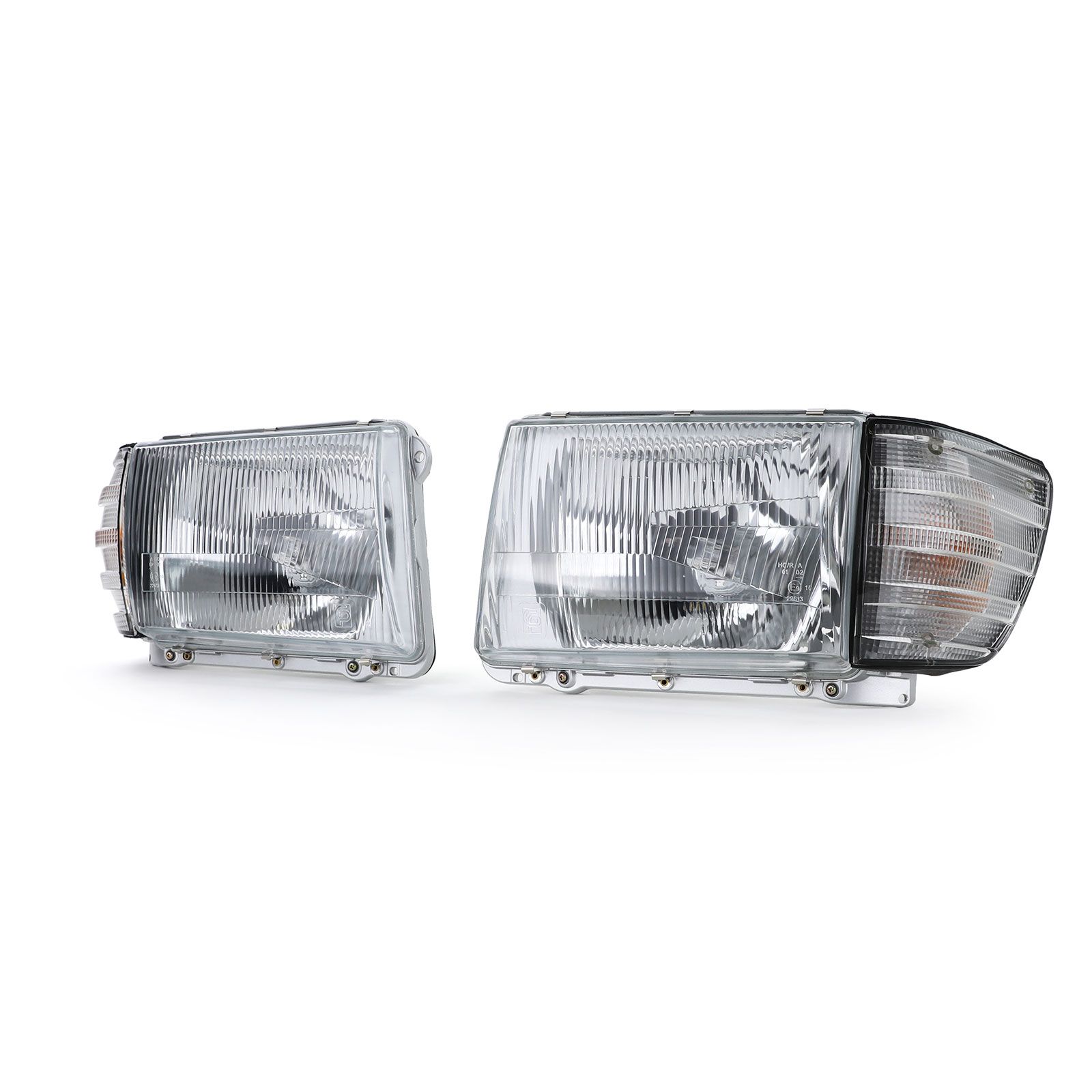 Phares avant 6 broches avec clignotants blancs pour Mercedes SL R107 SLC C107