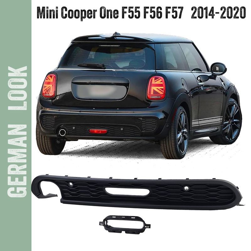 Diffuseur arrière de pare-chocs JCW pour Mini Cooper One D F55 F56 F57 2014-2020