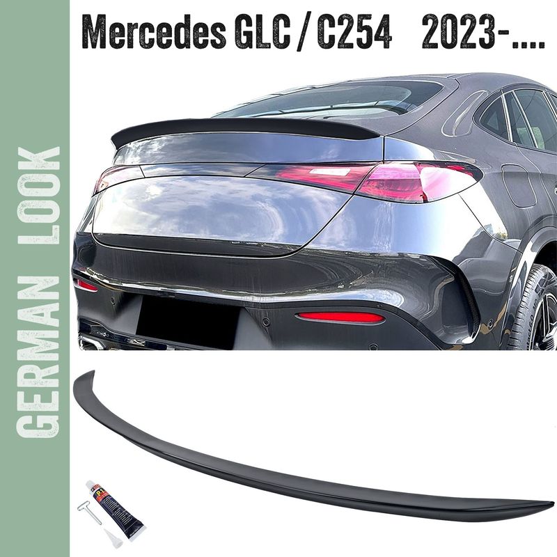 Spoiler / aileron preto brilhante para Mercedes GLC Coupé C254 a partir de 2023