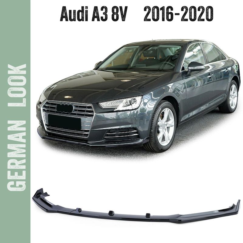 Spoiler / Lame / Diffuseur de Pare-choc avant pour Audi A4 B9 2015 - 2019