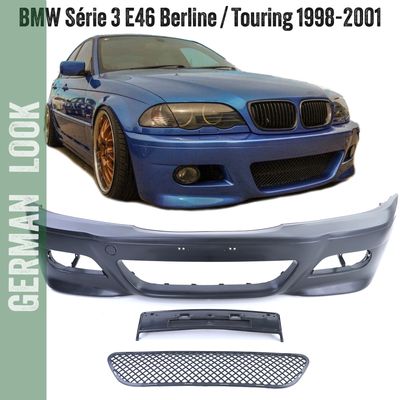 Pare-chocs avant pour BMW Série 3 E46 Look M3 pour Berline Touring Pare-chocs avant pour BMW Série 3 E46 Look M3 pour Berline Touring