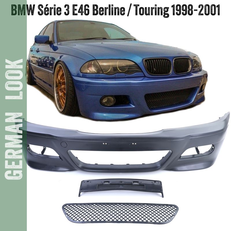 Pare-chocs avant pour BMW Série 3 E46 Look M3 pour Berline Touring Pare-chocs avant pour BMW Série 3 E46 Look M3 pour Berline Touring