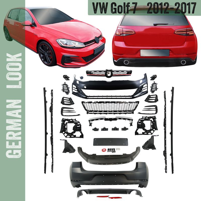 Pare-chocs / Bodykit / Kit de carrosserie GTI pour Volkswagen Golf 7 2012-2017