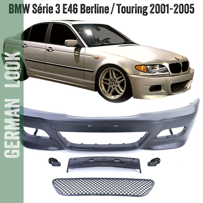 Pare-chocs avant Look M3 BMW Série 3 E46 Berline Touring (2001-2005) – Version complète Style Sport