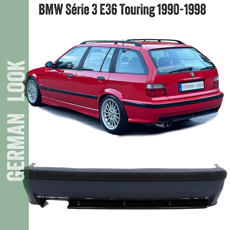 Pare-chocs arrière BMW Série 3 E36 Touring Look Pack M M3 M-Tech – ABS Sport OEM German Look