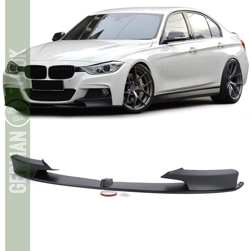 Lame Avant Noir Mat BMW Série 3 F30 F31 Pack M 2011-2019