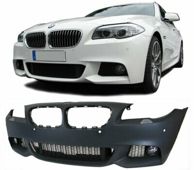 Pare-chocs avant BMW Série 5 F10 F11 Look Pack M M5 Performance avec trous PDC + antibrouillards