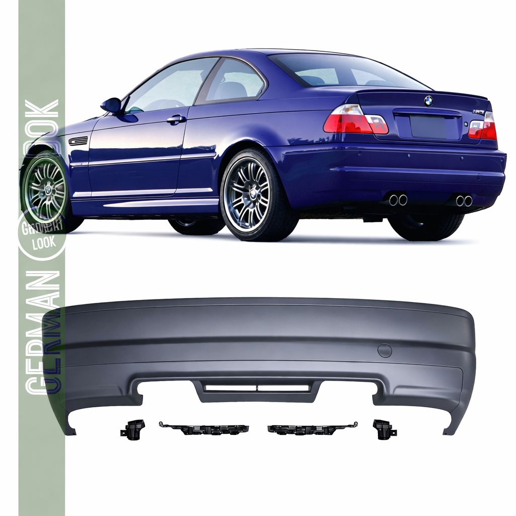 Pare-chocs arrière BMW Série 3 E46 Look M3 – Coupé & Cabriolet 1998-2005 ABS compatible OEM Pare-chocs arrière BMW Série 3 E46 Look M3 – Coupé & Cabriolet 1998-2005 ABS compatible OEM
