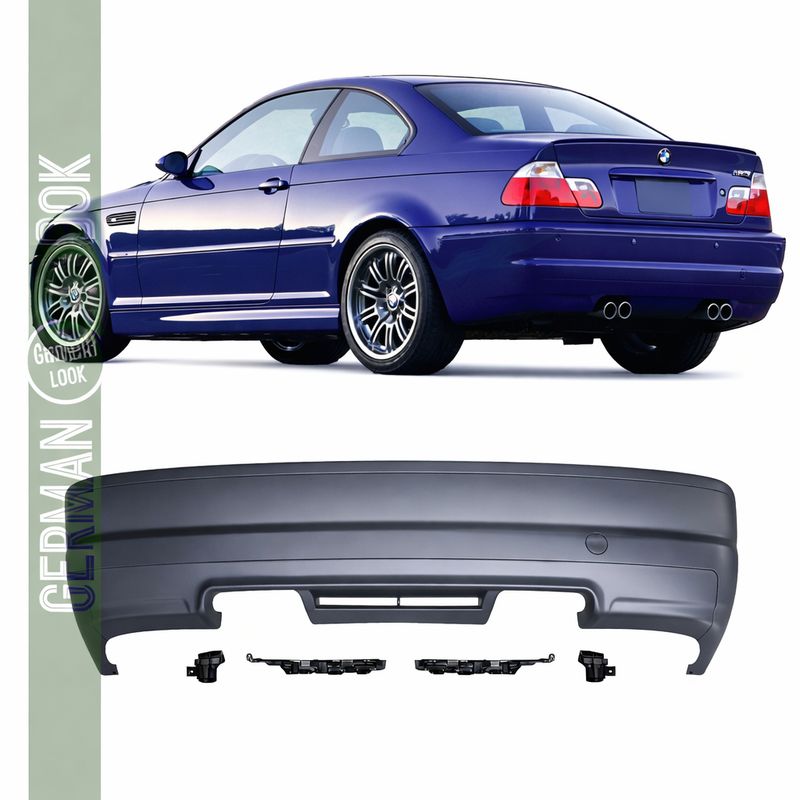 Pare-chocs arrière BMW Série 3 E46 Look M3 – Coupé & Cabriolet 1998-2005 ABS compatible OEM