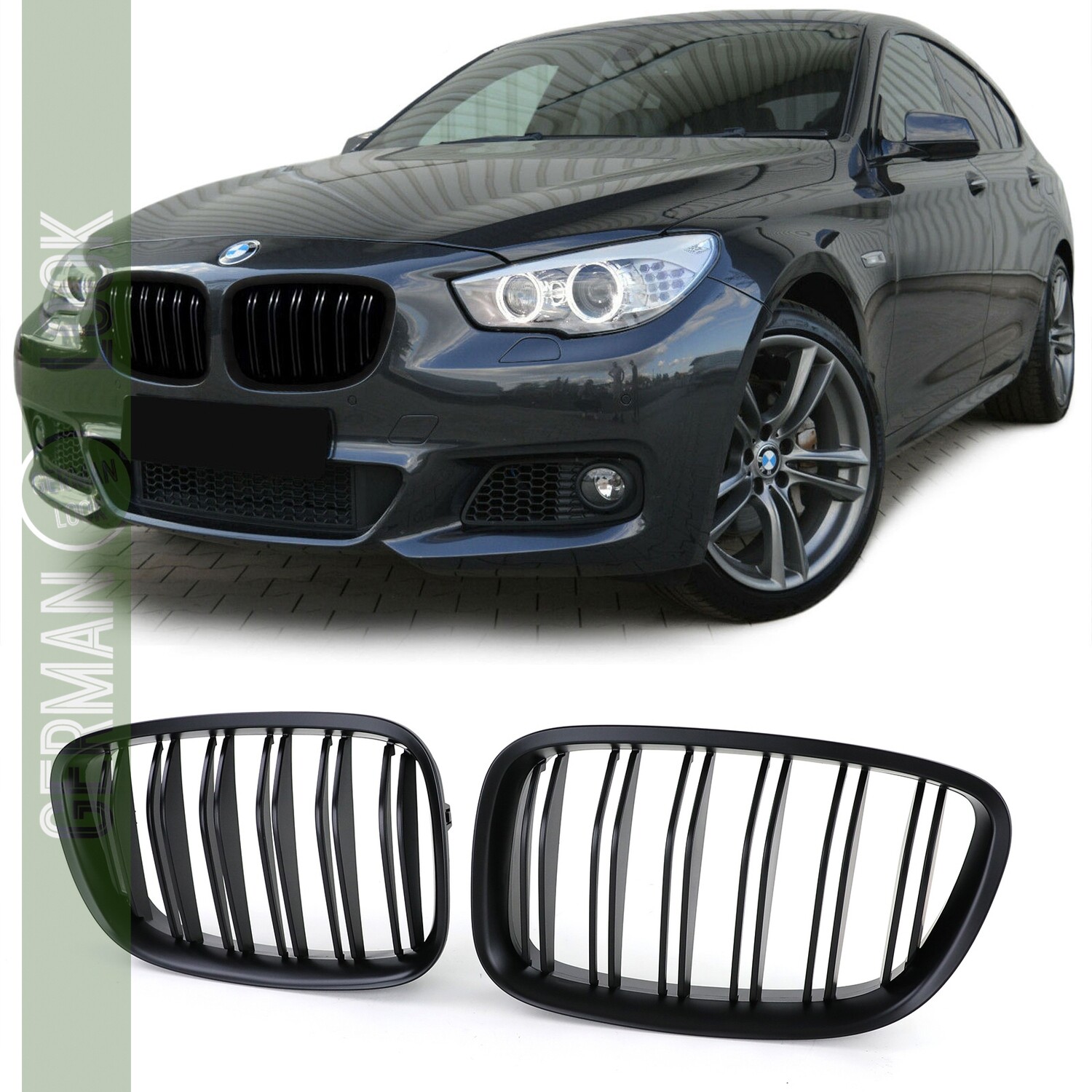 Grelha Dupla para BMW Série 5 GT F07, Preto Mate, M Performance Package