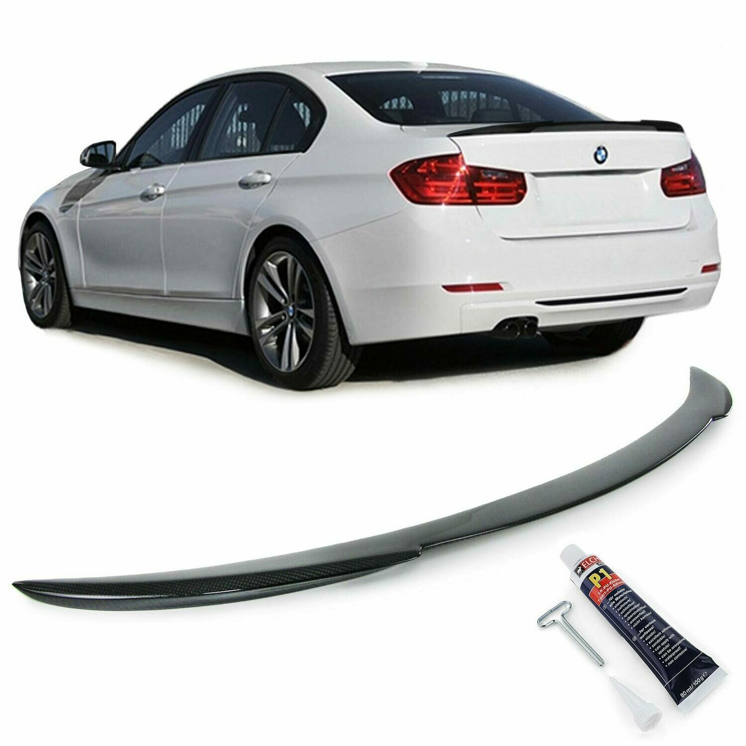 Becquet arrière carbone BMW Série 3 F30 (2012-2019) – Look Sport M Performance