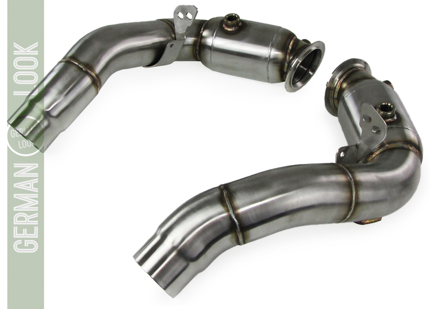 Downpipe BMW M5 F10 / M6 F12 F13 S63 V8 BiTurbo Inox avec Catalyseur Sport 200 cellules