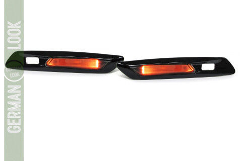 Paire de clignotants latéraux BMW Série 5 F10 F11 2010-2013 LED Look Noir / Dynamique