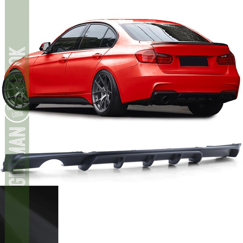 Diffuseur Arrière Performance Noir Mat BMW Série 3 F30 Pack M 2011+