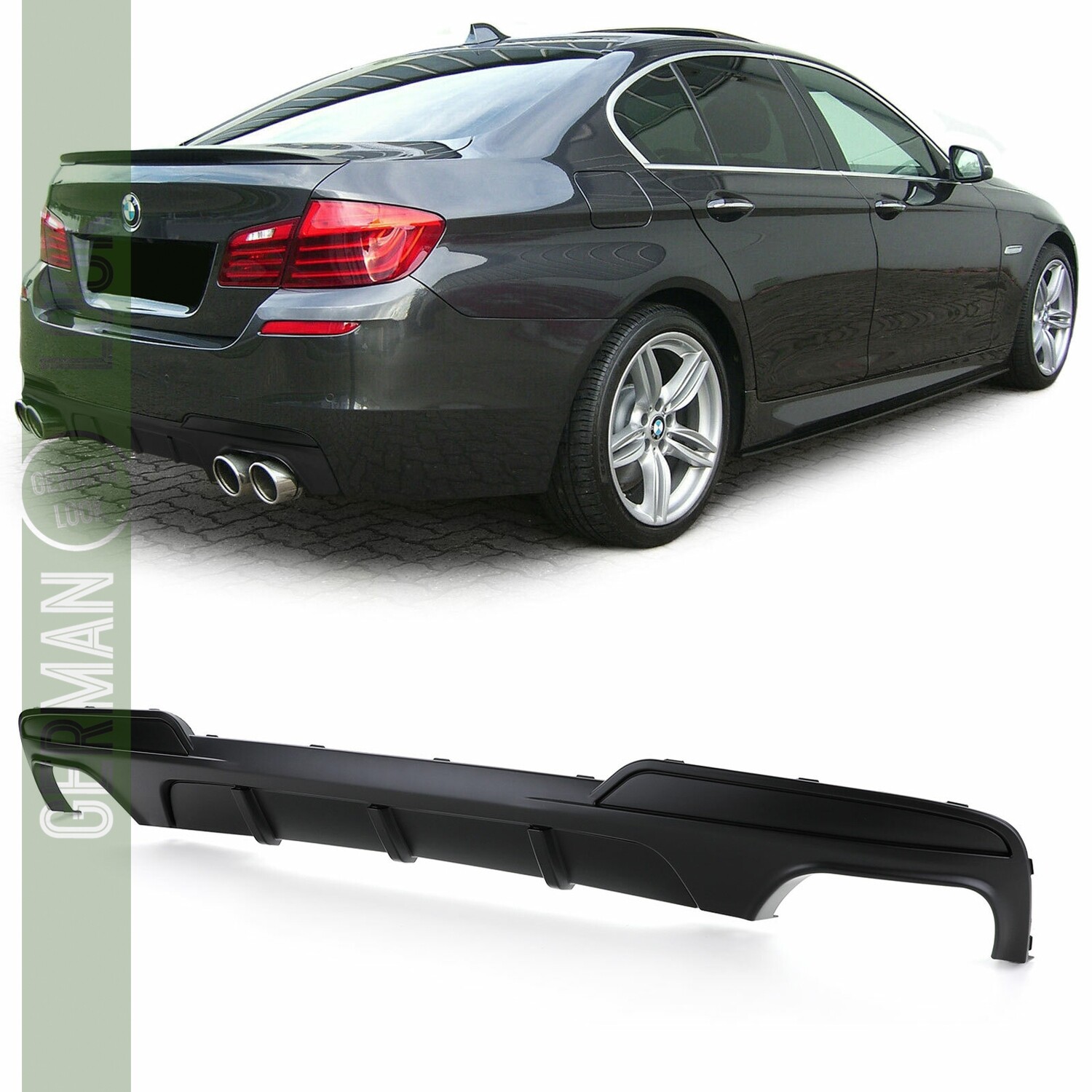 ? Diffuseur Arrière BMW F10 F11 Noir Mat – Look M Performance Motorsport ? Diffuseur Arrière BMW F10 F11 Noir Mat – Look M Performance Motorsport