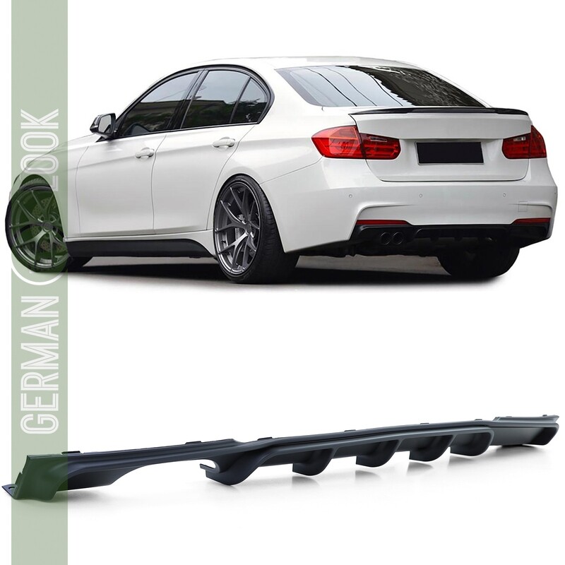 Diffuseur Arrière Noir Mat BMW Série 3 F30 Berline 2011+