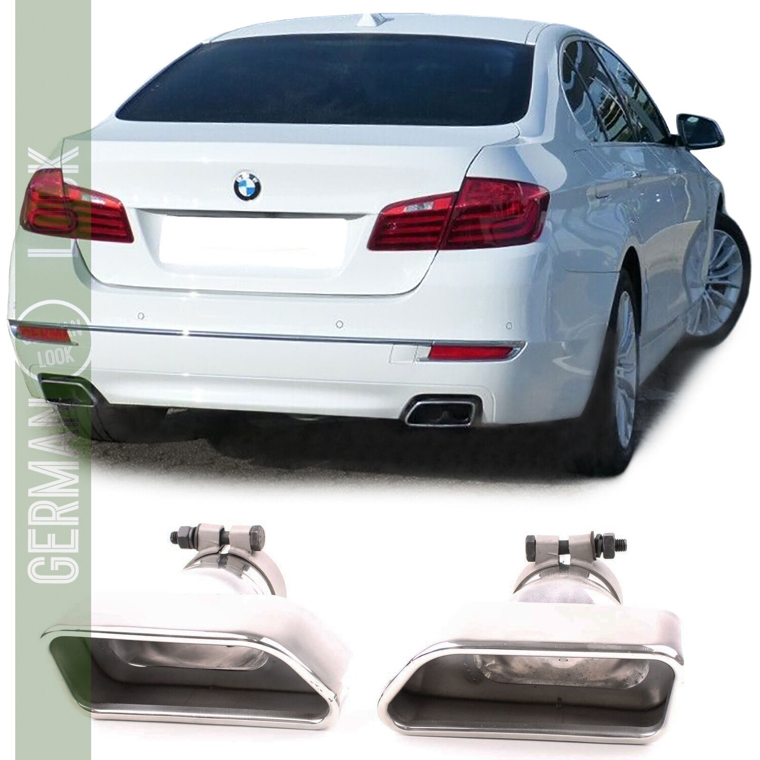 Sorties d’Échappement BMW F10 F11 F12 F13 – Look 550i 550d Double Sortie Sport Sorties d’Échappement BMW F10 F11 F12 F13 – Look 550i 550d Double Sortie Sport