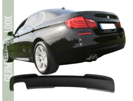 Difusor traseiro Sport Look pack M preto para BMW Série 5 F10 F11